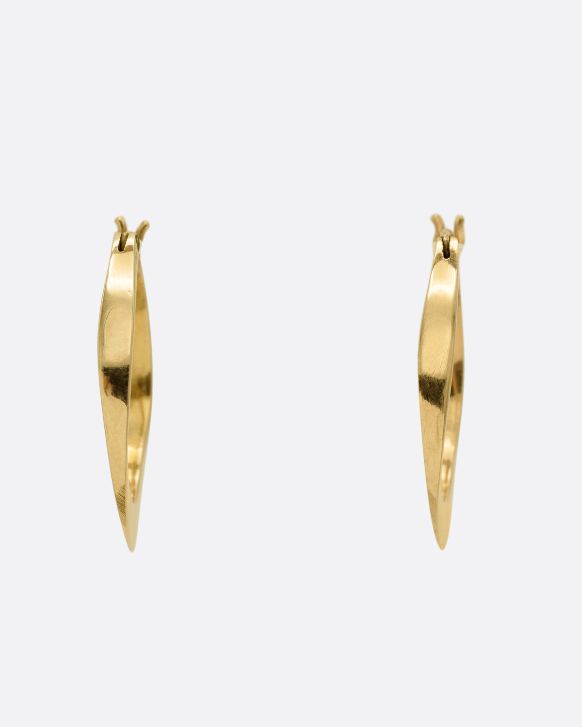 Tapered Hoop Earrings