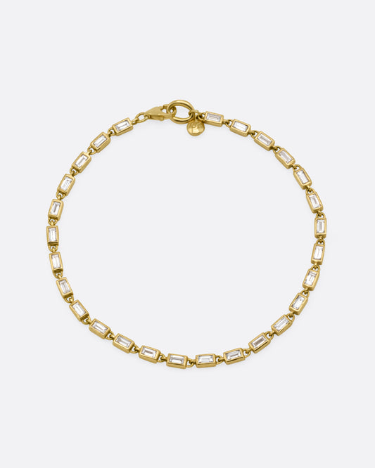 Baguette Diamond Tennis Bracelet