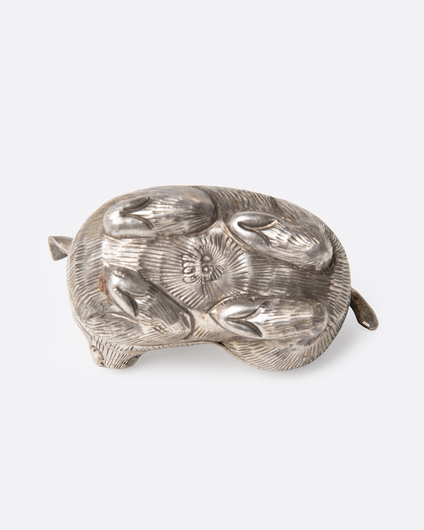 Thai Silver Pig Betel Nut Box