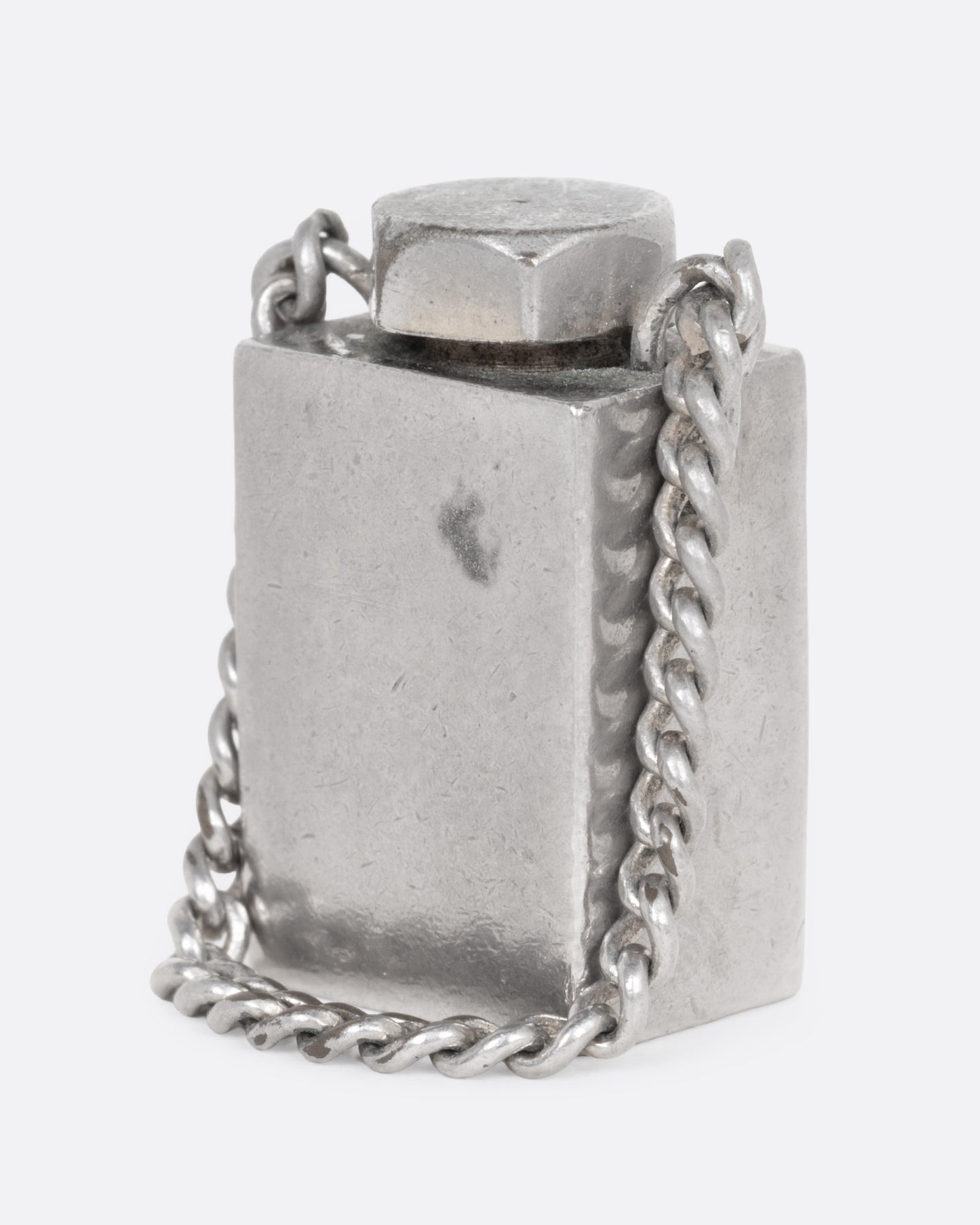 Rectangular Perfume Bottle Pendant