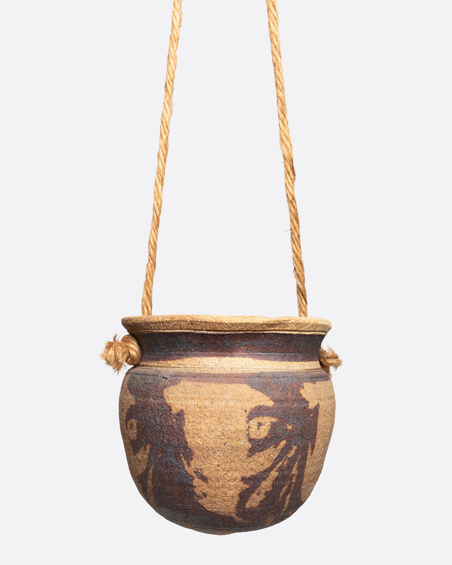 Abstract Glaze Hanging Planter