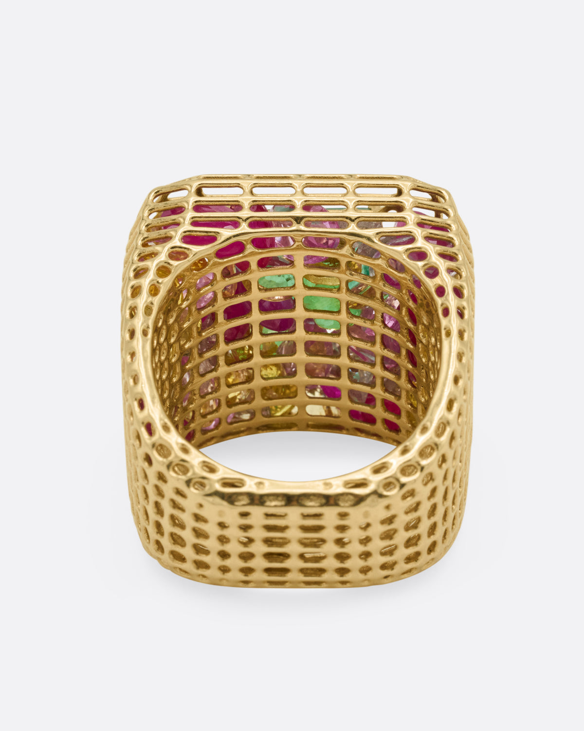 Emerald Cagey Loud Ring