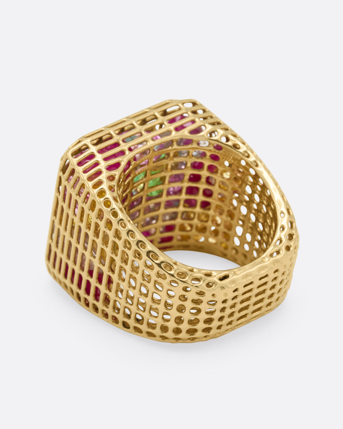 Emerald Cagey Loud Ring