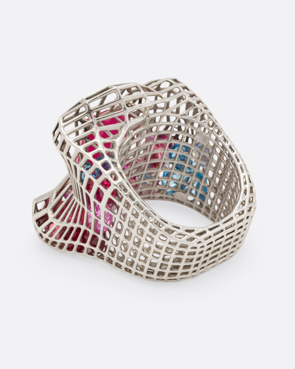 Ruby Cagey Distorted Ring