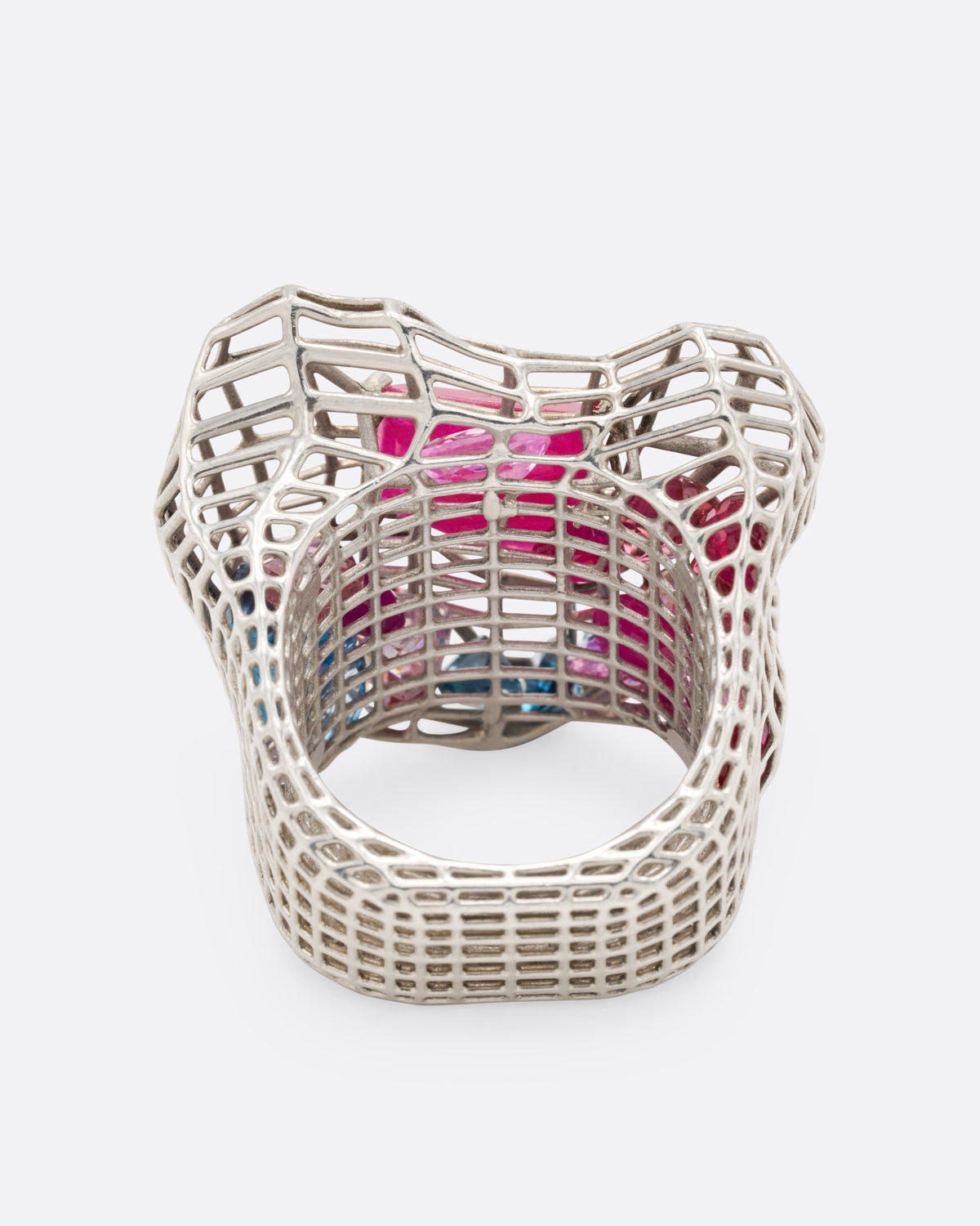 Ruby Cagey Distorted Ring