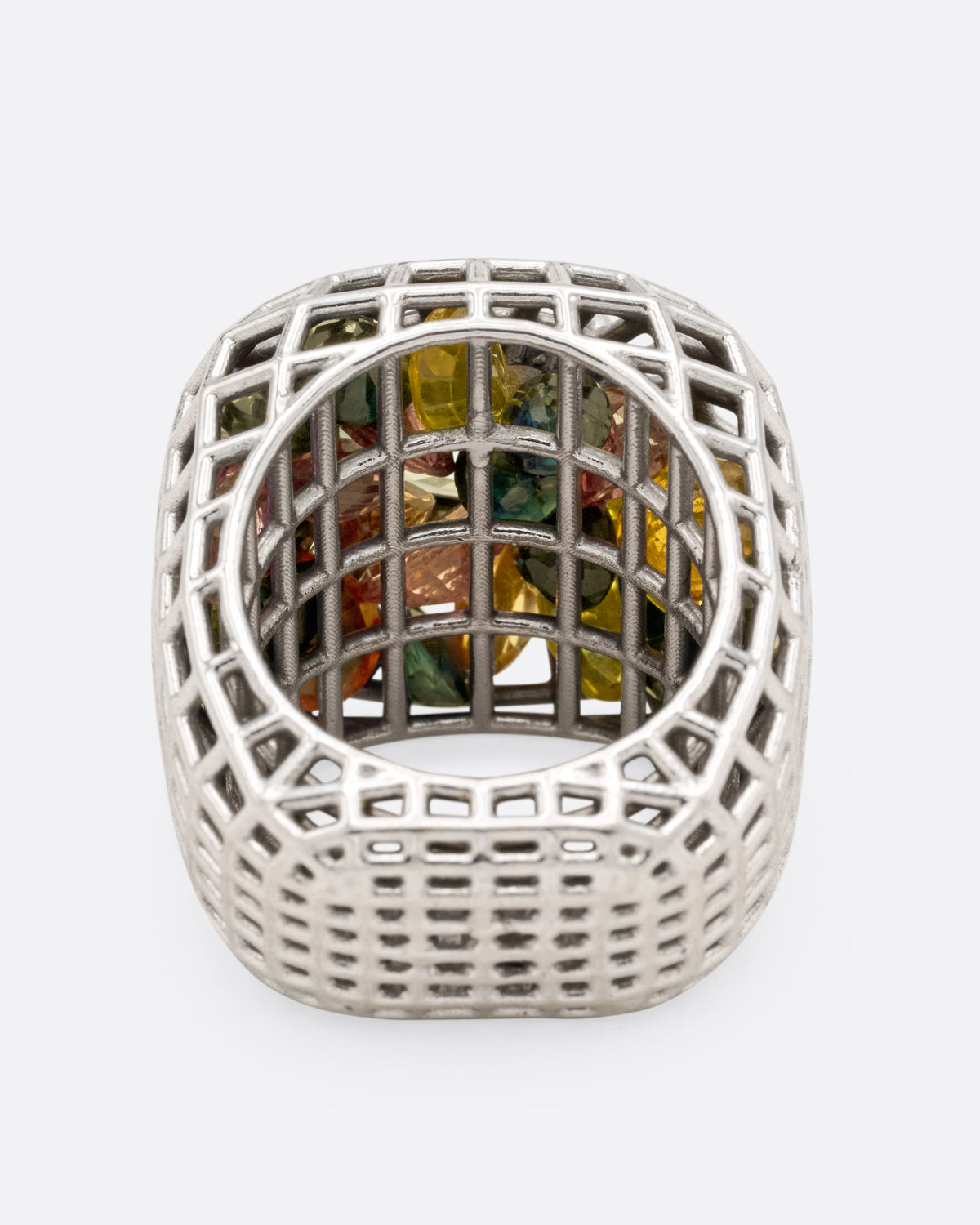 Bicolor Sapphire Cagey Lady Ring
