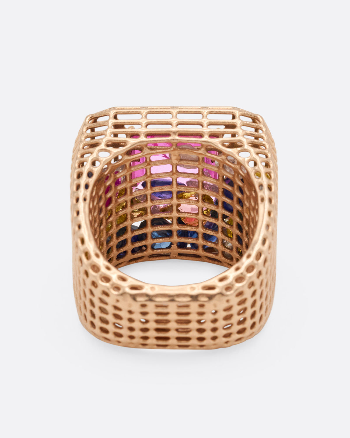 Pink Sapphire Cagey Loud Ring