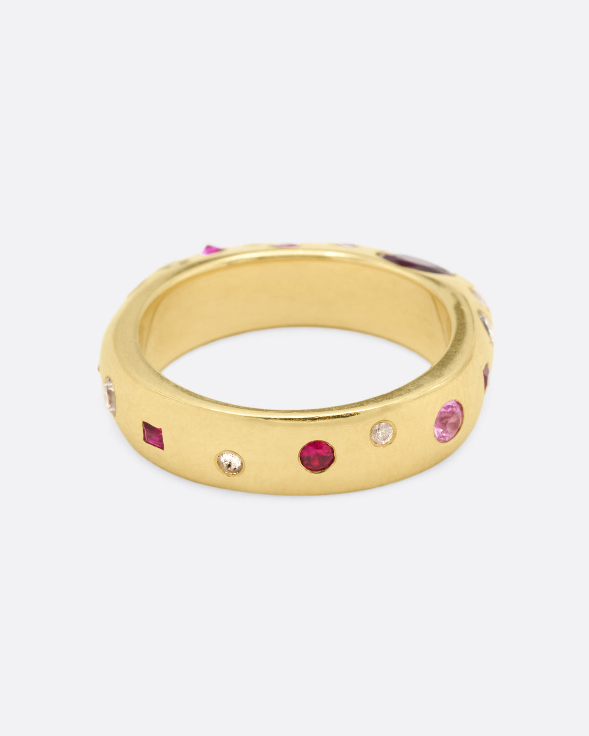 Diamond, Sapphire, and Ruby Baby Boo Ring