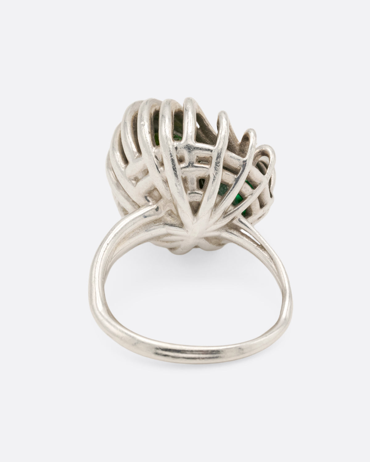 Peridot Distorted Rattle Ring