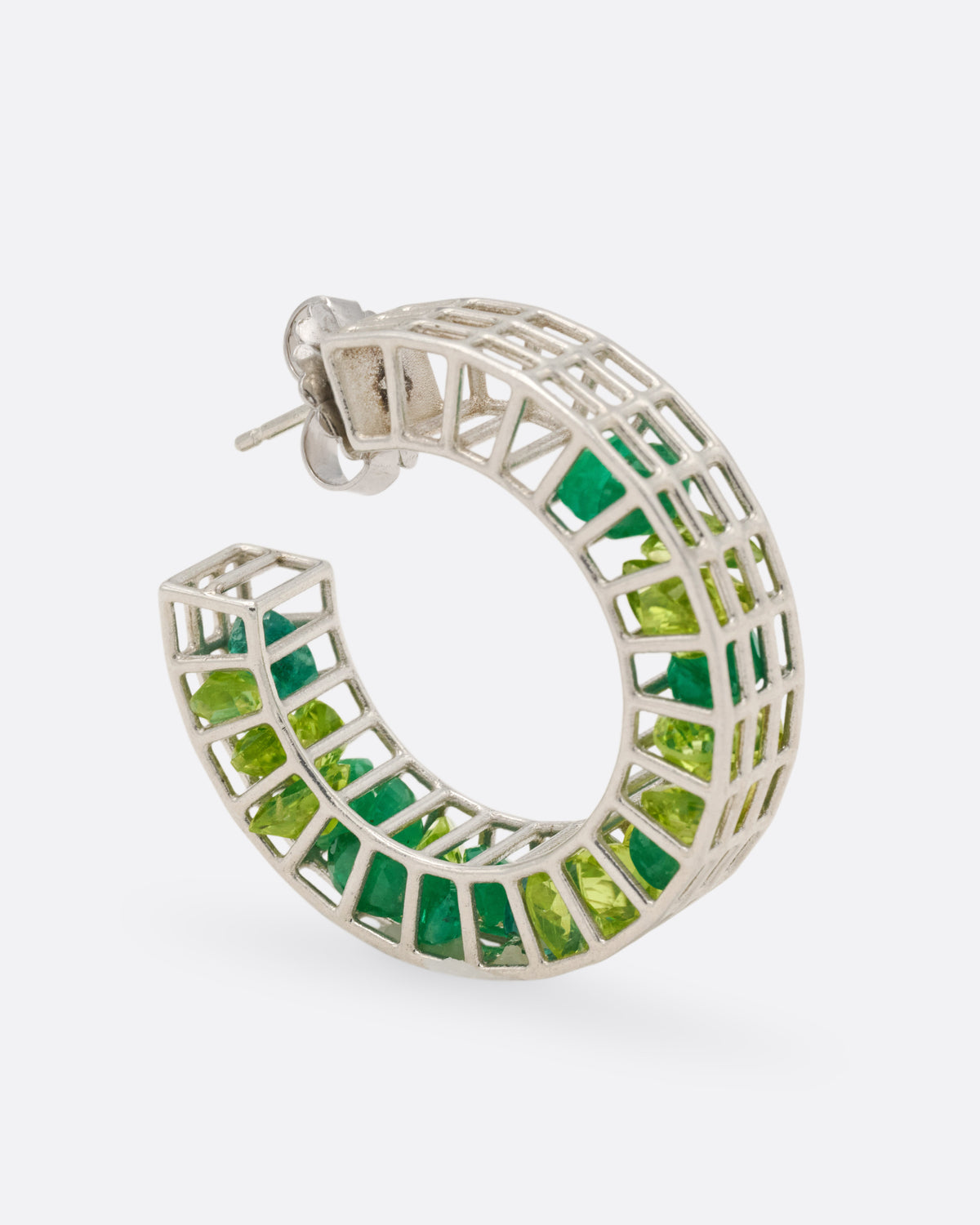 Cagey Banded Hoop Earrings