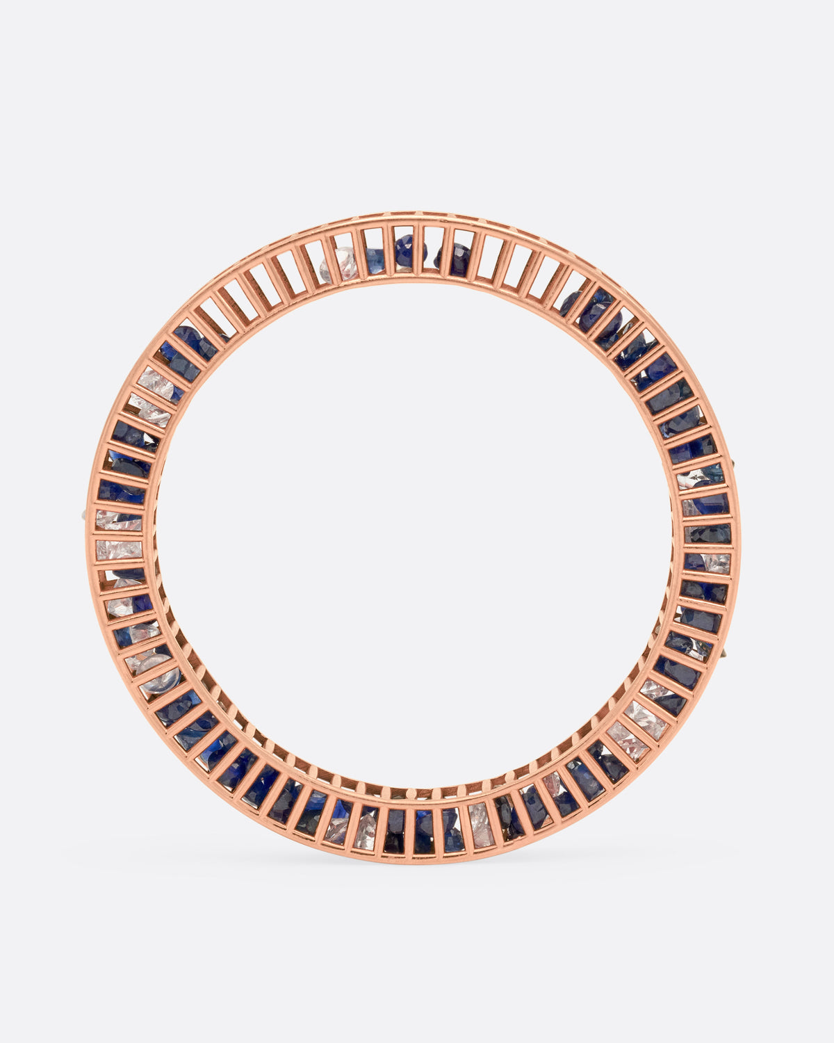 Sapphire Cagey Striped Bangle