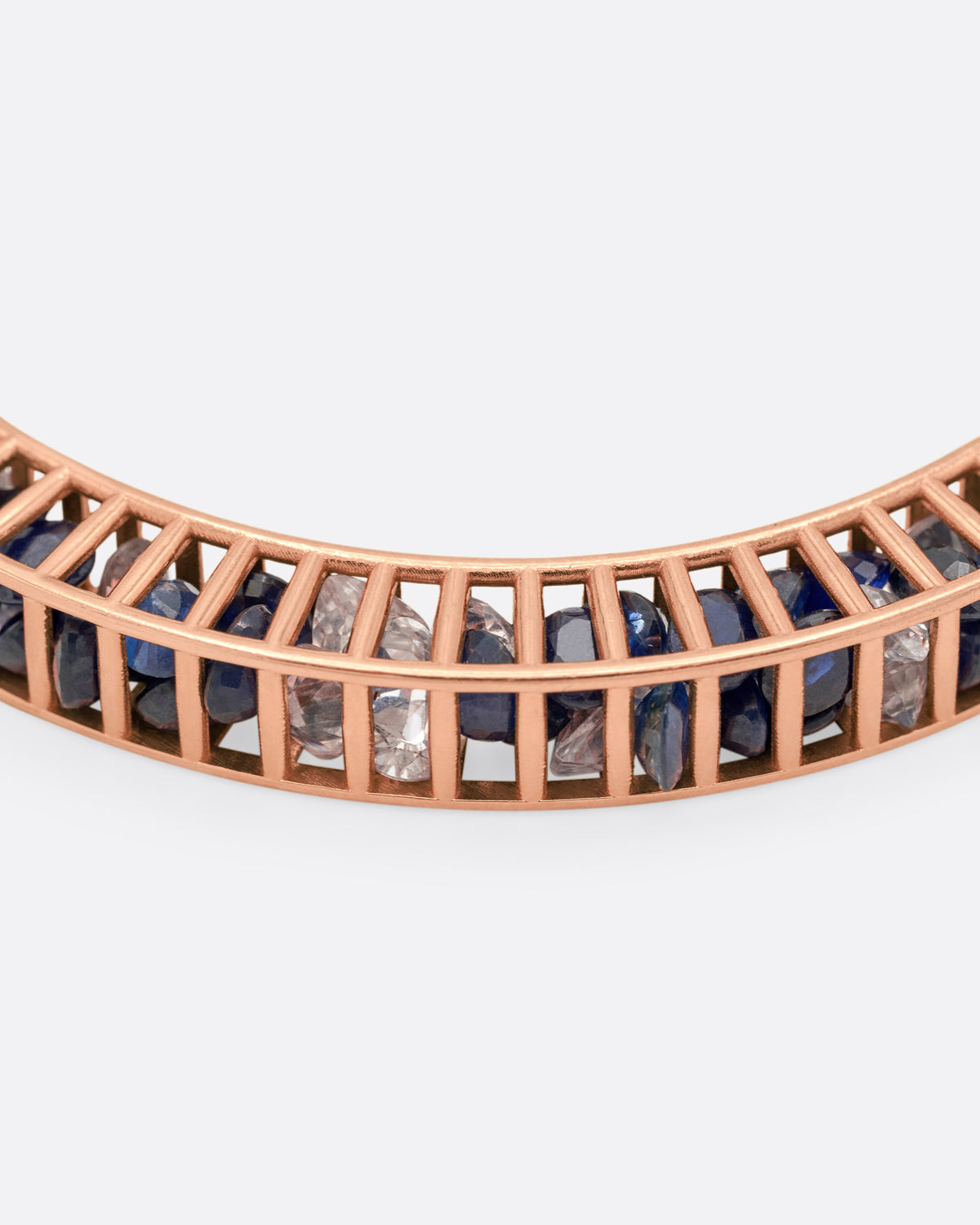 Sapphire Cagey Striped Bangle