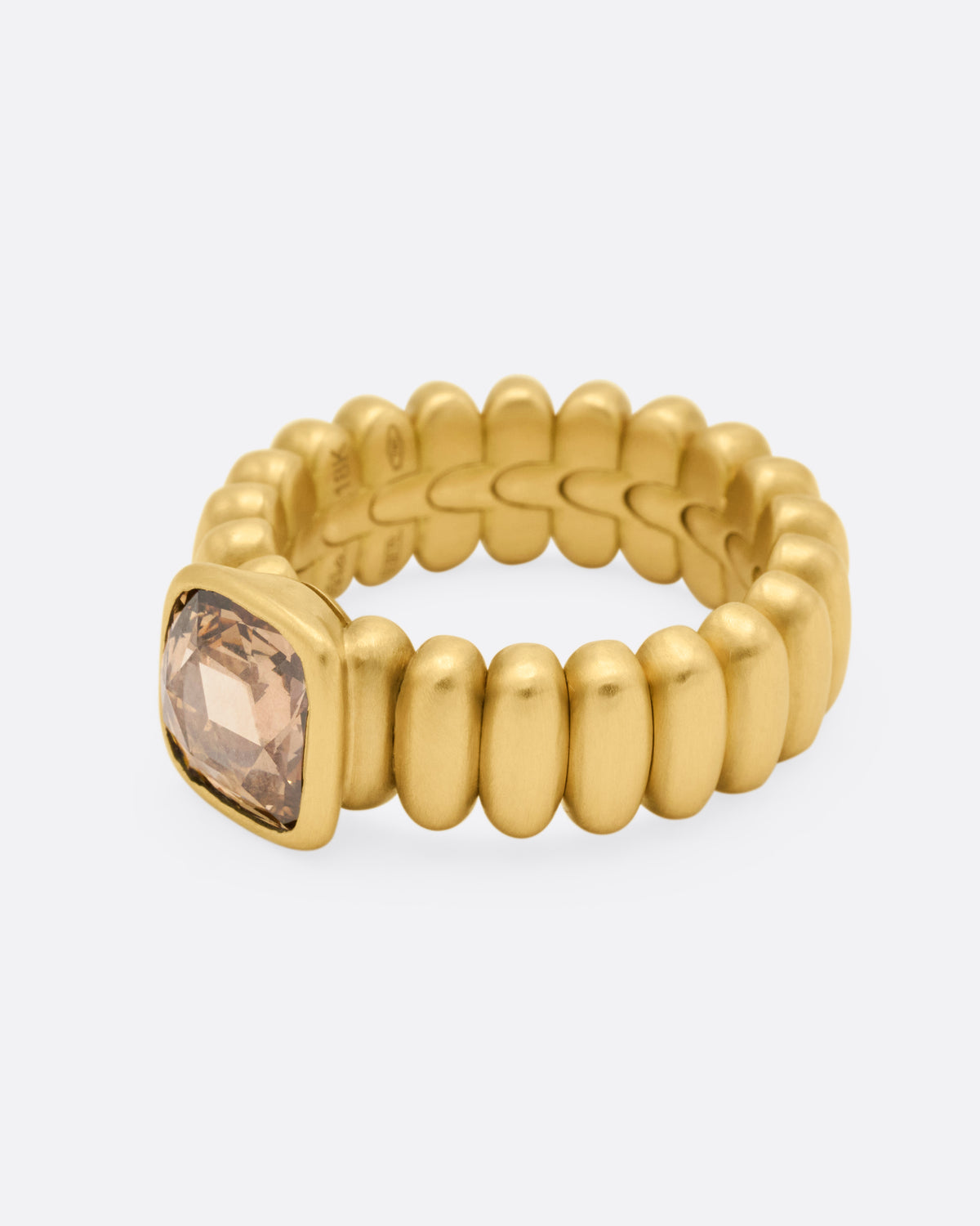 Anello Rigato in Movimento Brown Diamond Ring