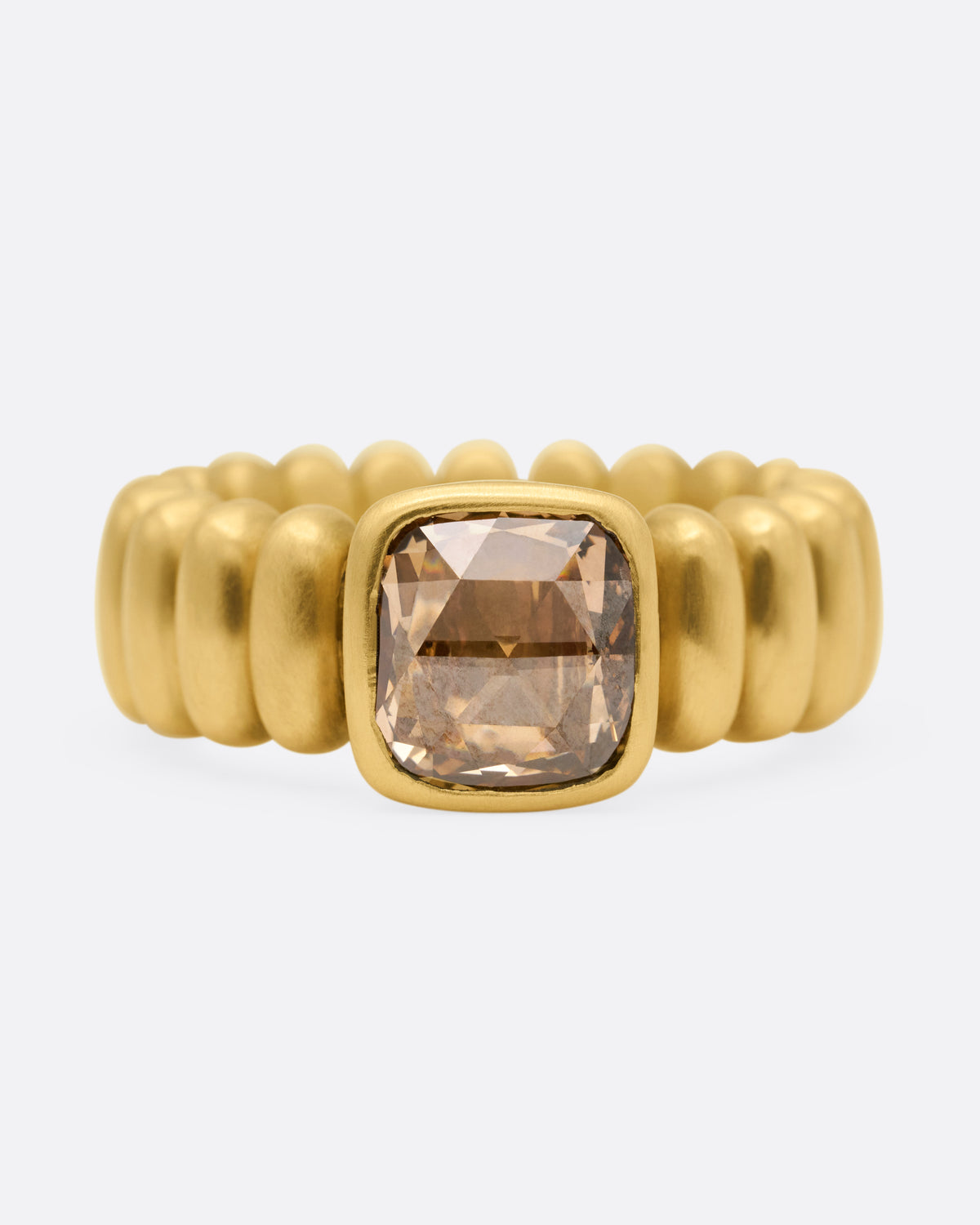 Anello Rigato in Movimento Brown Diamond Ring