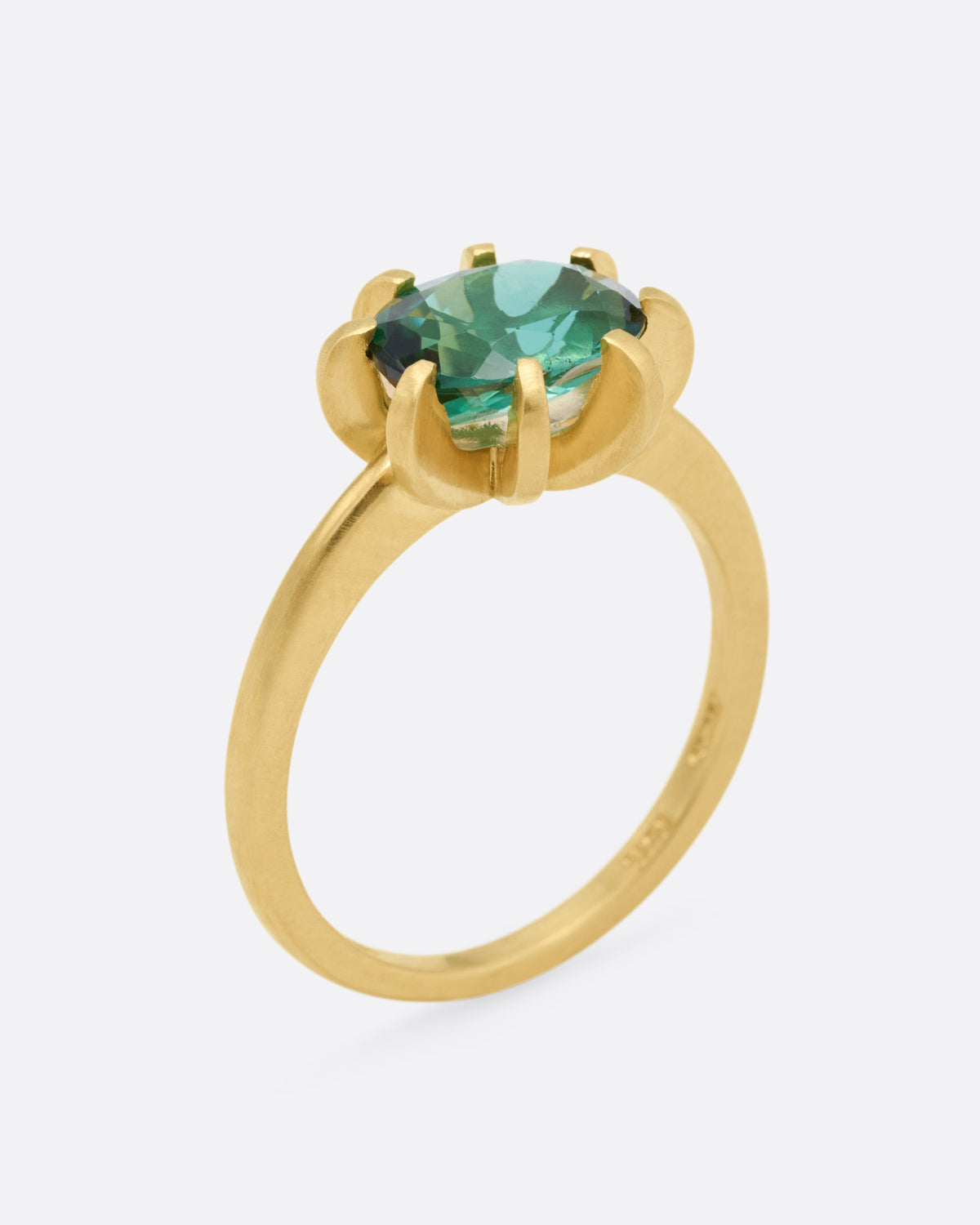 Blue Green Tourmaline Stella Ring