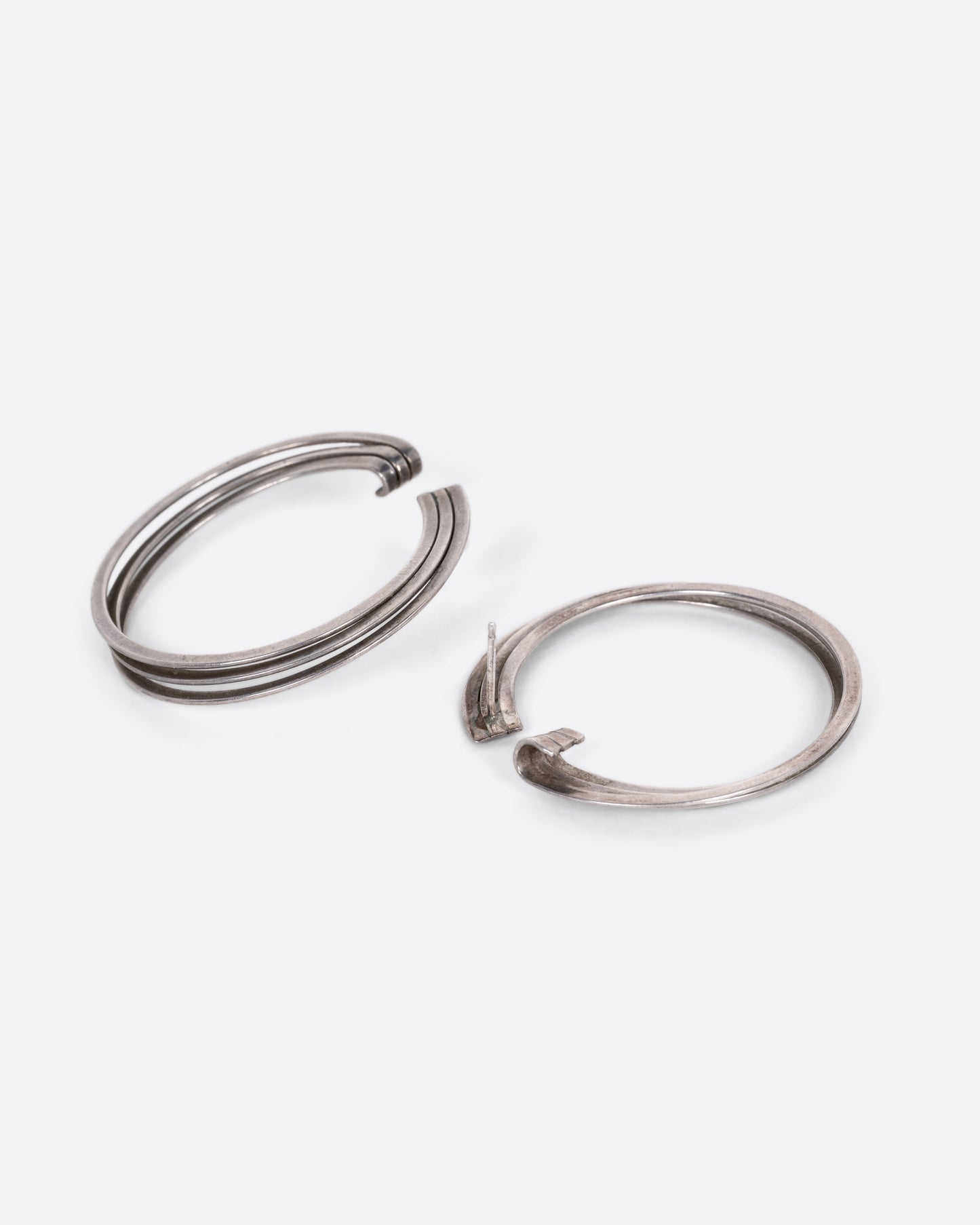 Tri-hoop Stud Earrings