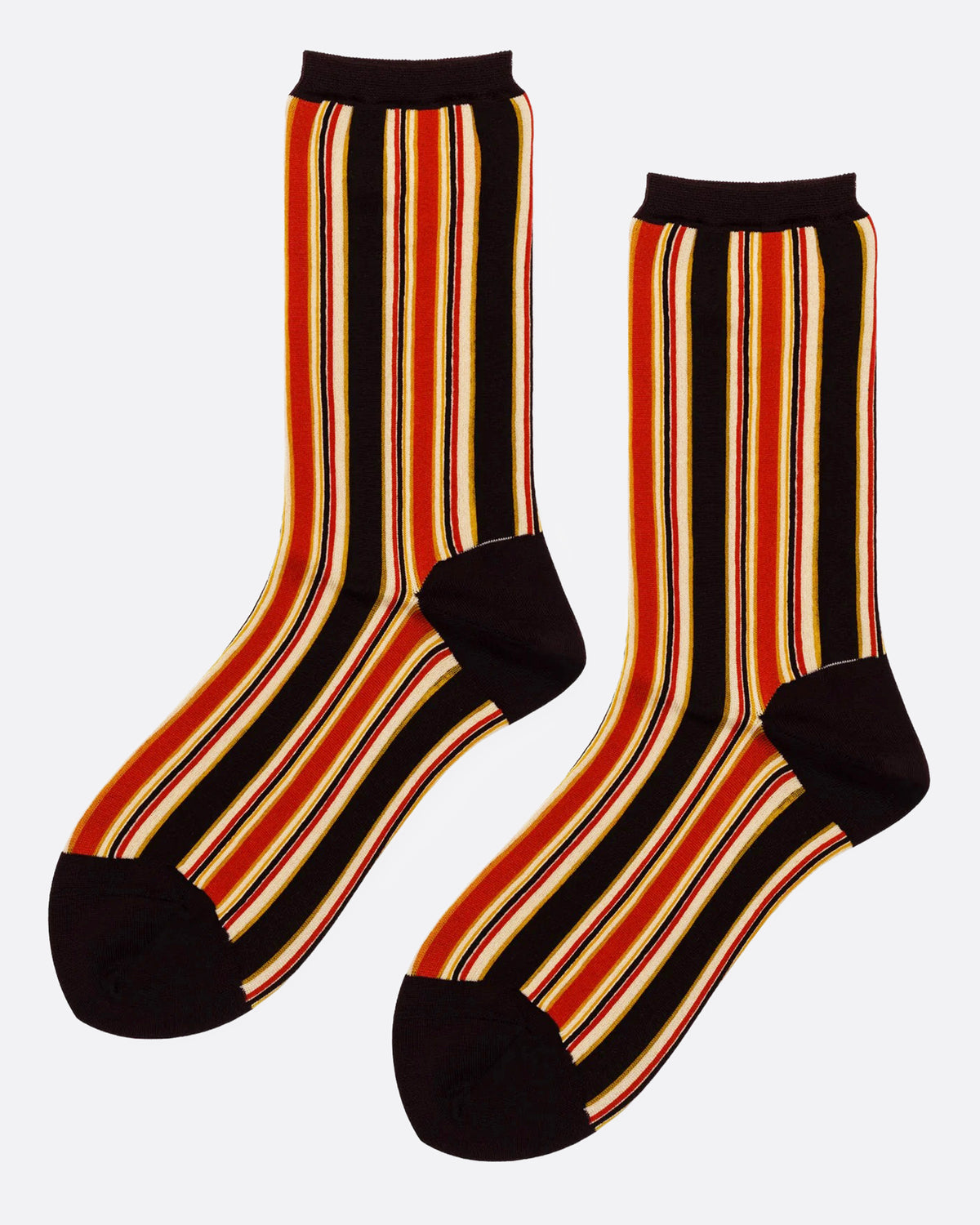 Orange and Brown Pin Stripe Socks