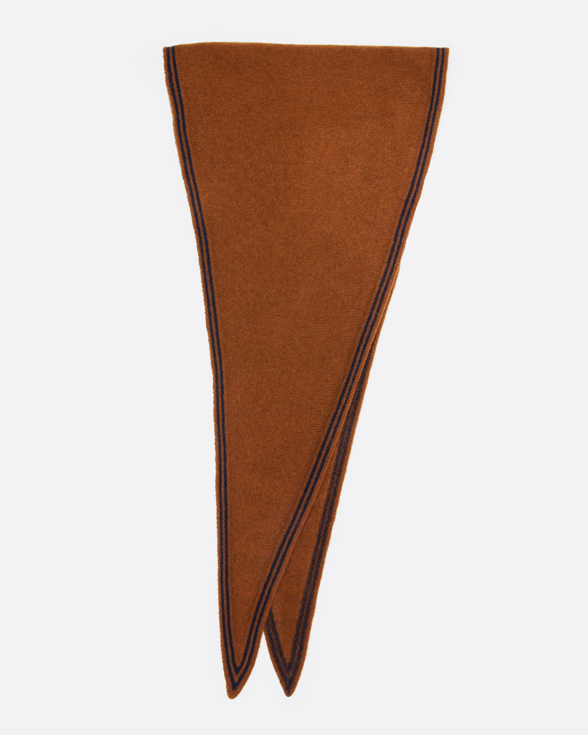 Orange and Navy Cashmere Scarf