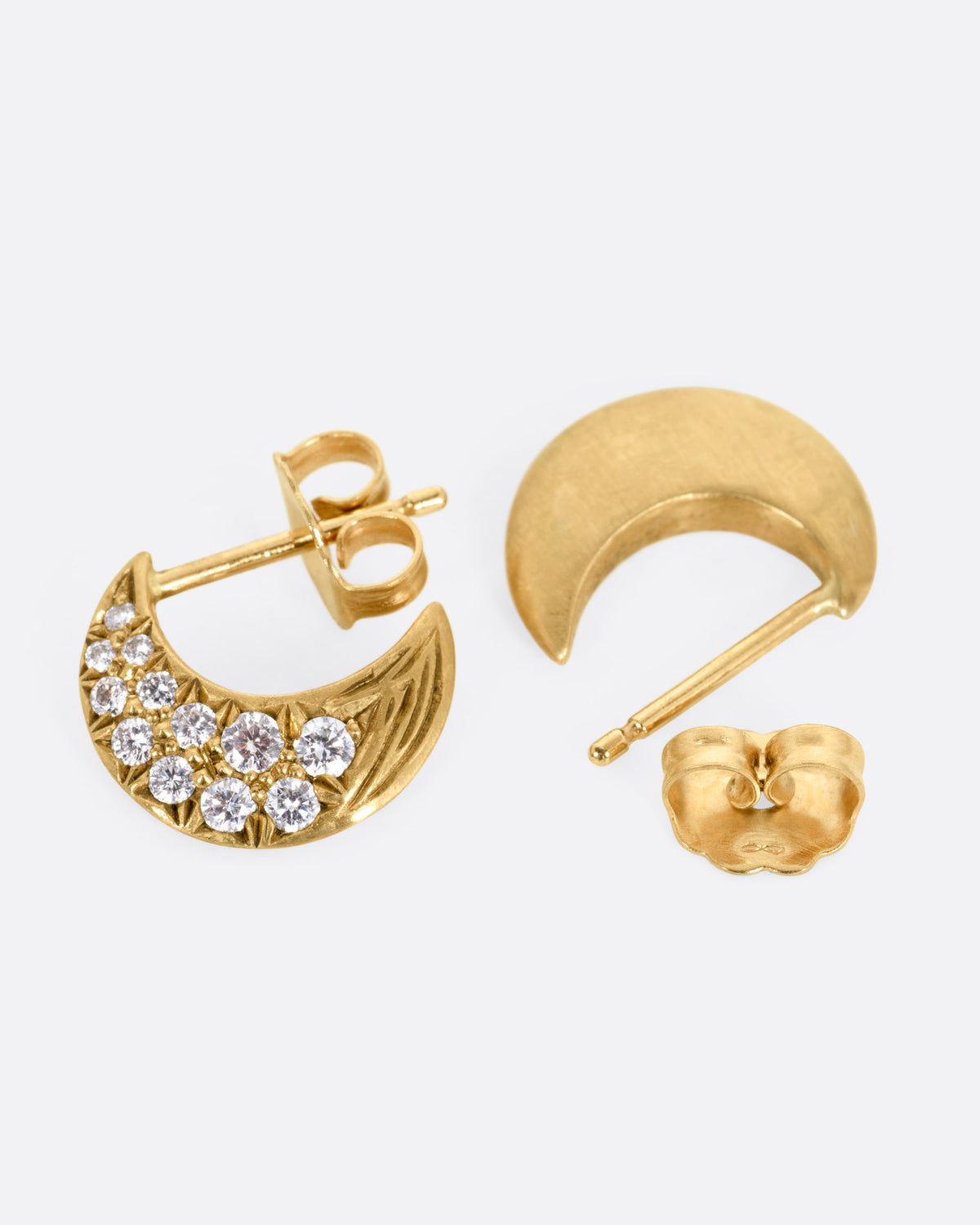 Diamond Small Lua Hoop Earrings