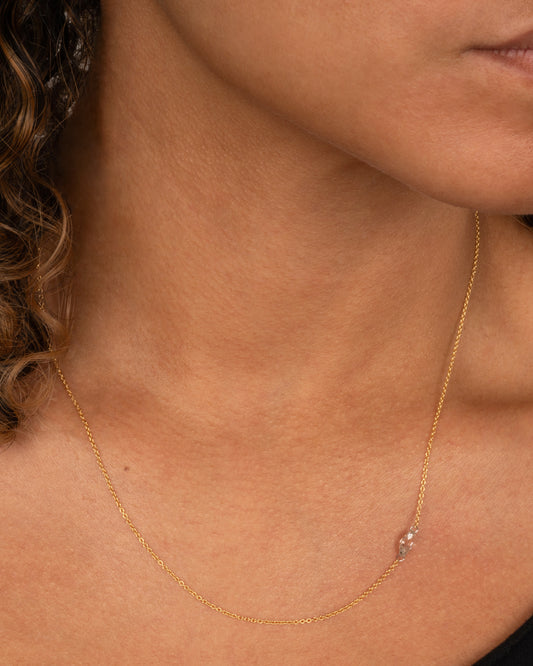 Floating Marquise Diamond Necklace