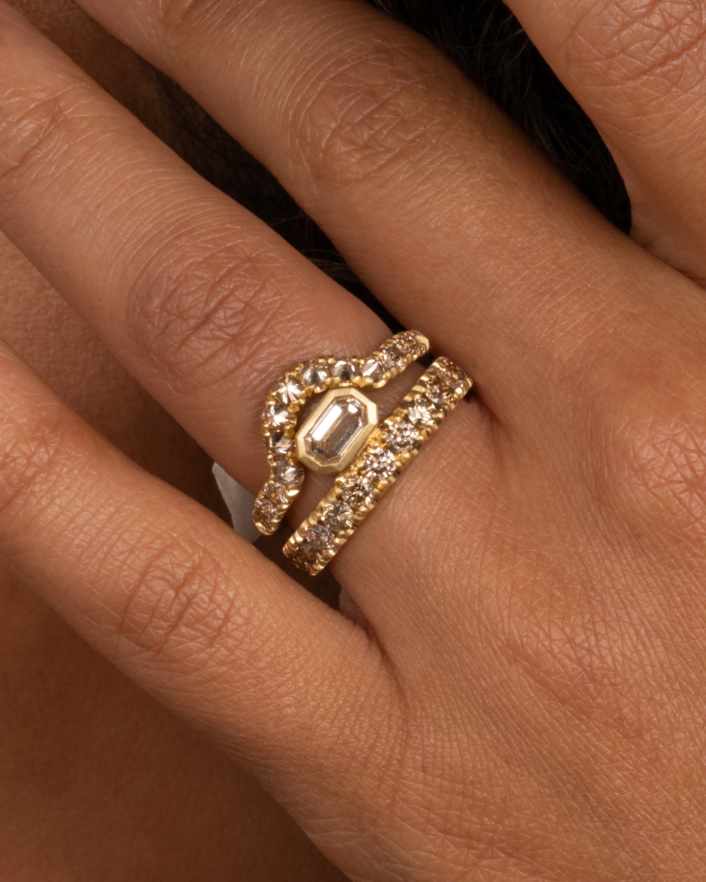 Champagne Diamond Band