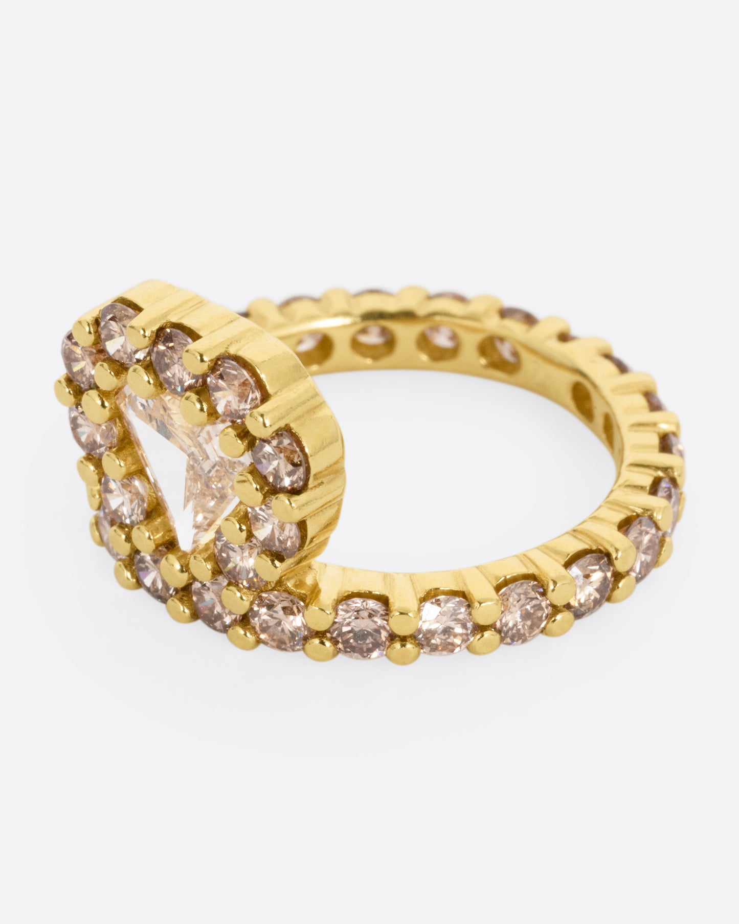 Champagne Diamond Eternity Band