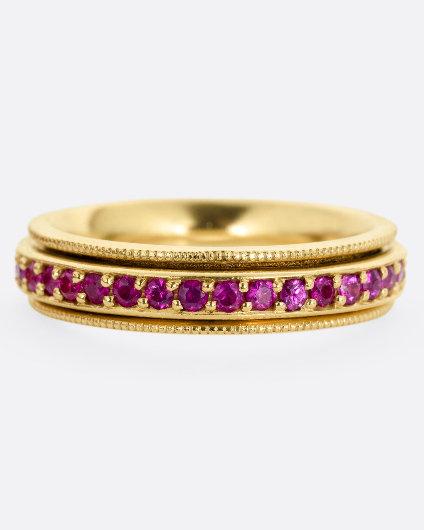 Pink Sapphire Spinner Ring