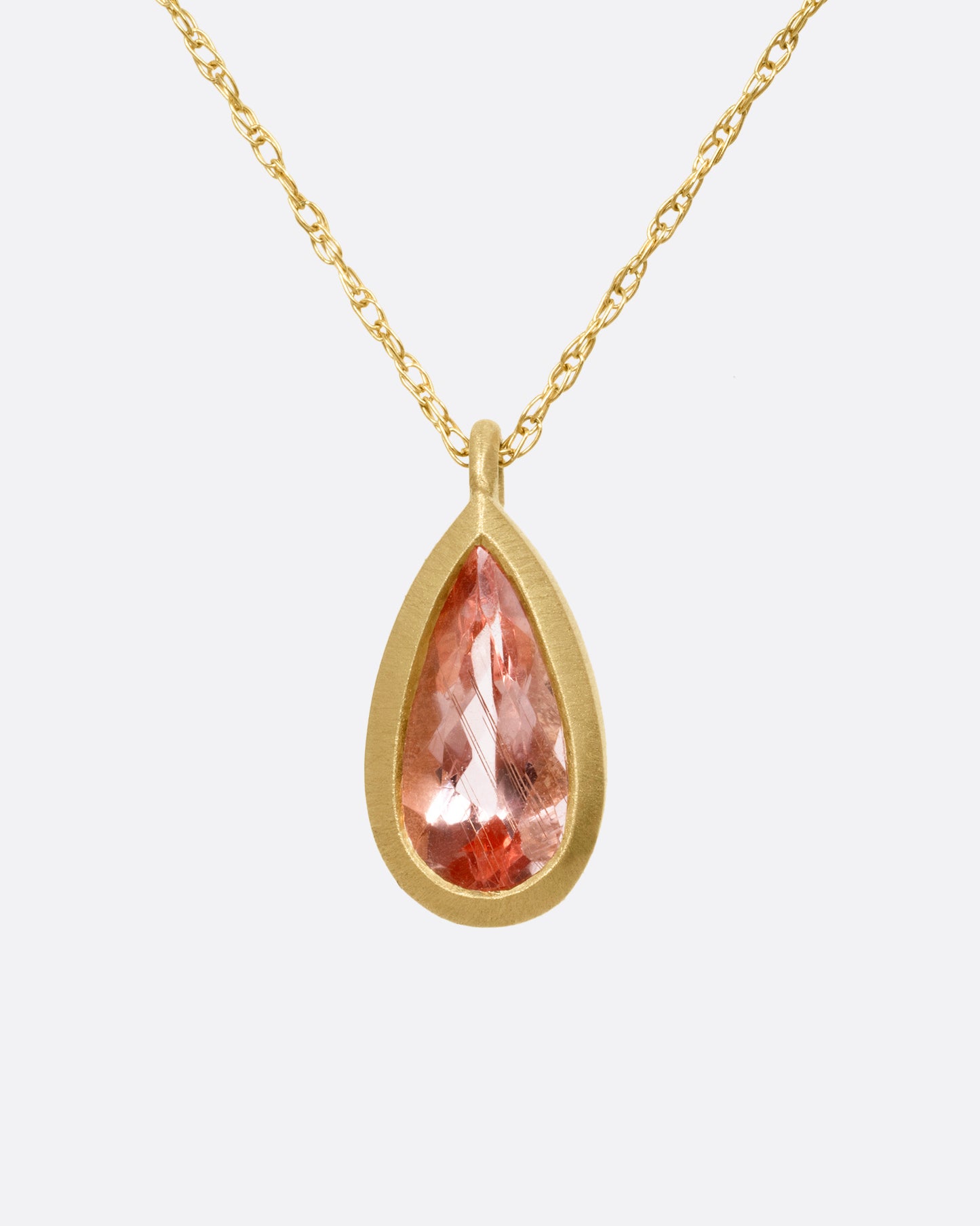 Imperial Topaz Pendant Necklace