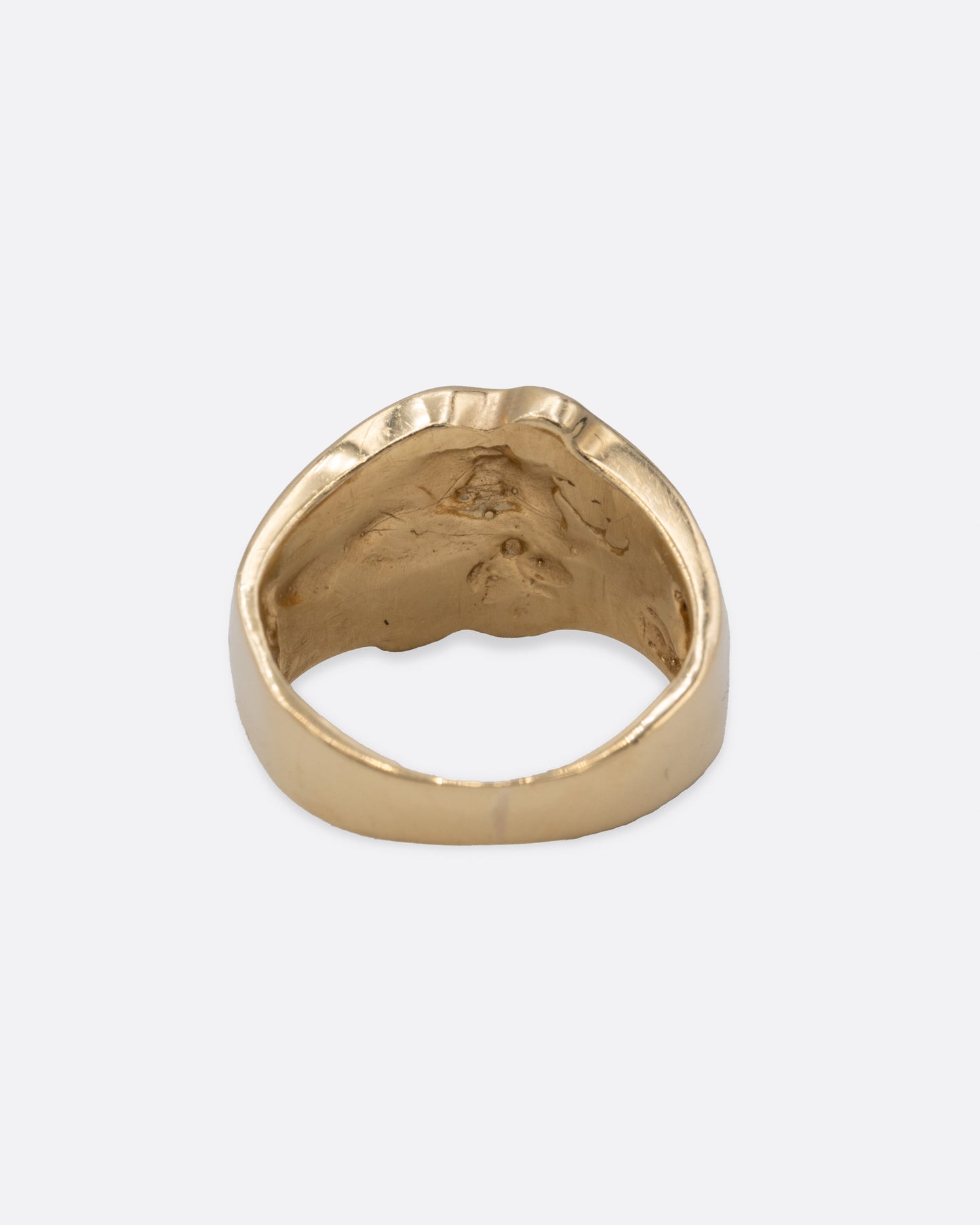 Opal Inlay Abstract Ring