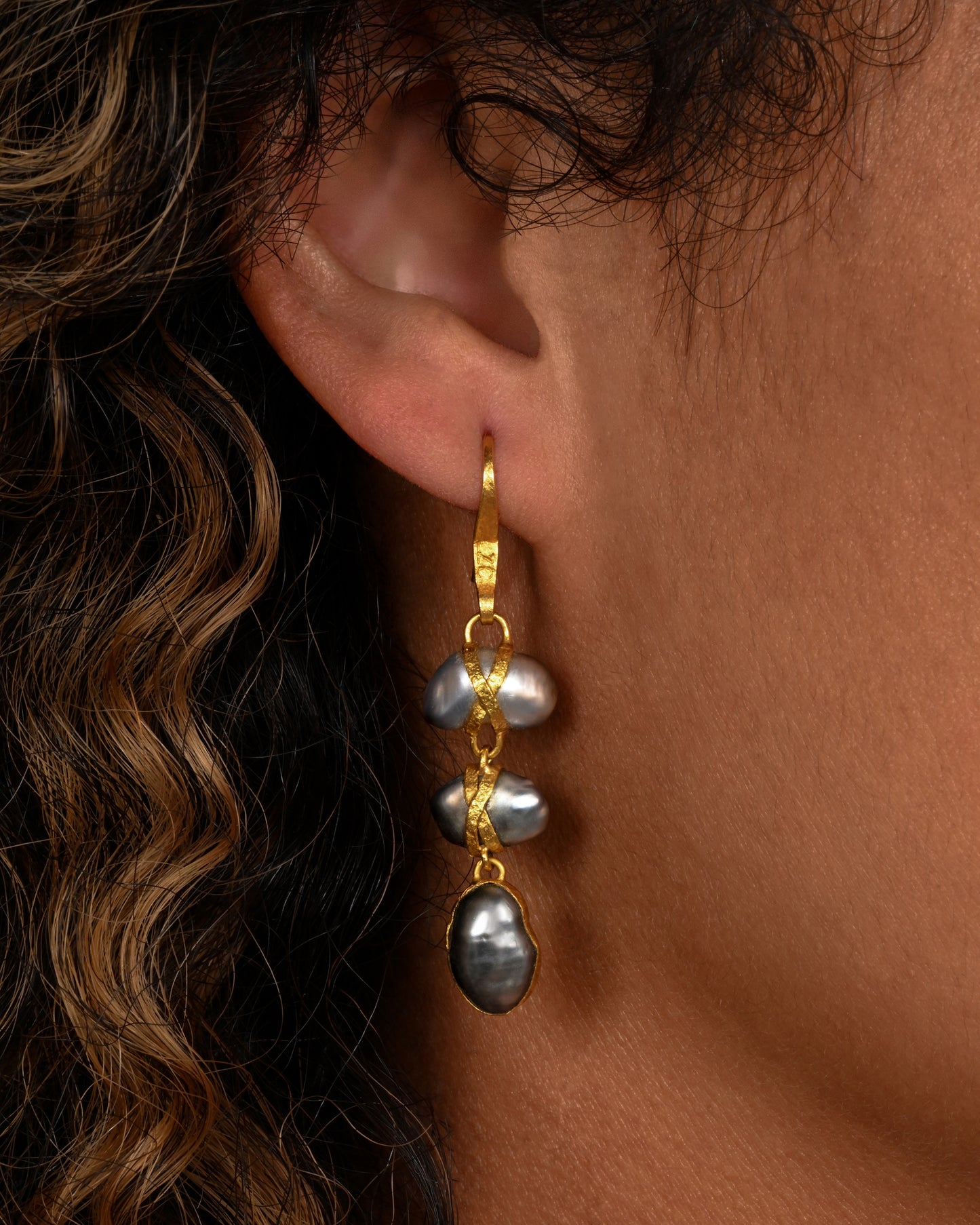 Tahitian Pearl Drop Earrings
