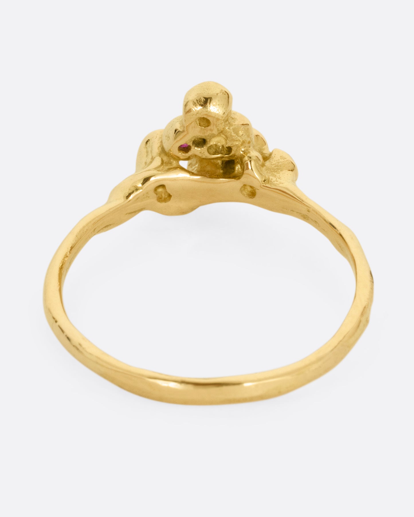 Diamond, Ruby, and Pink Sapphire Celestial Ring