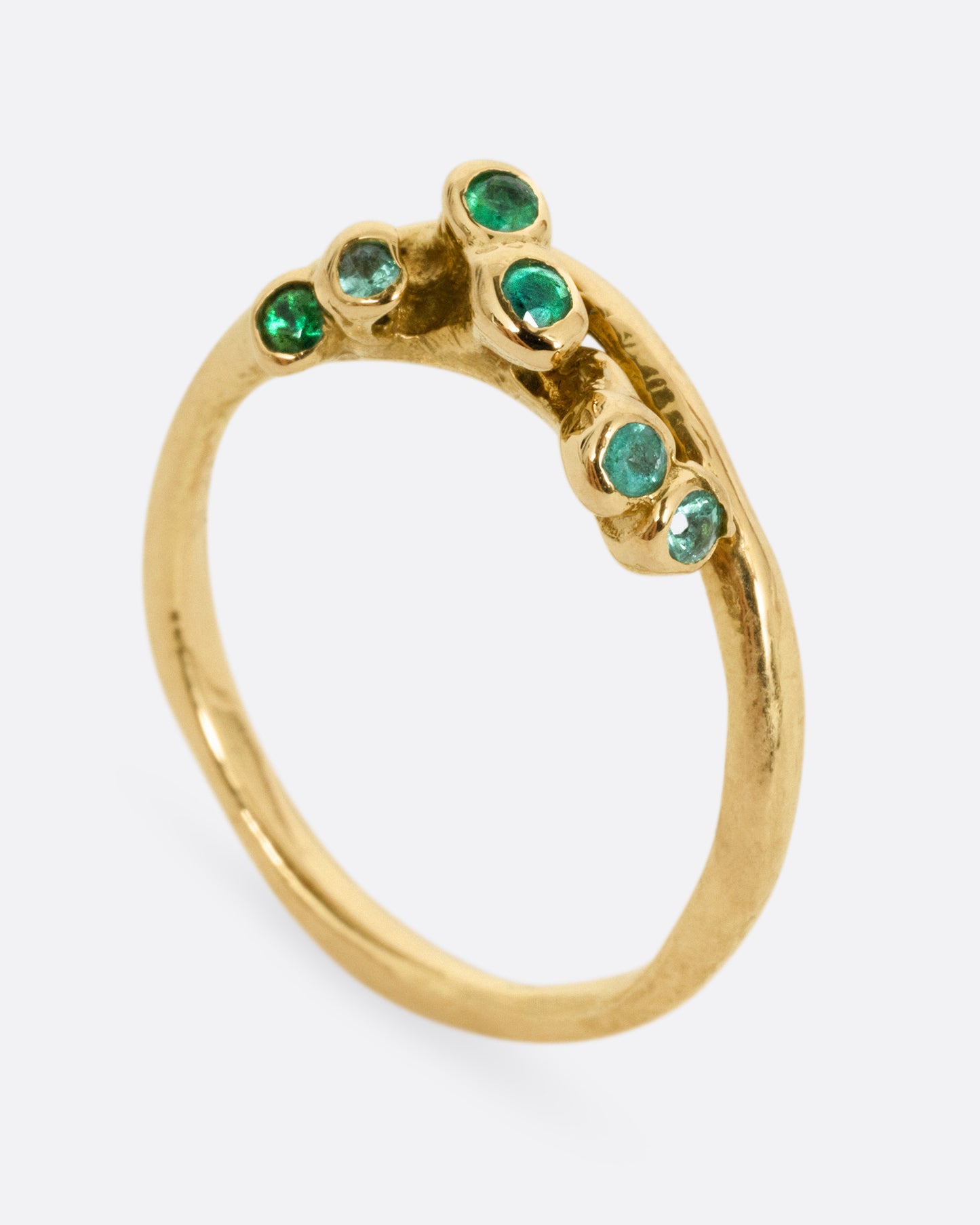 Crown Sea Anemone Emerald Ring