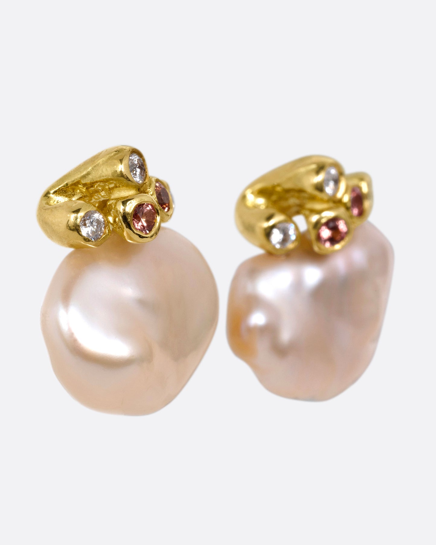 Keshi Pearl Stud Earrings