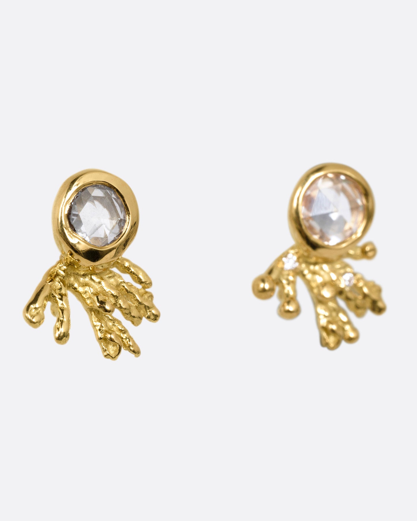 Diamond Comet Stud Earrings