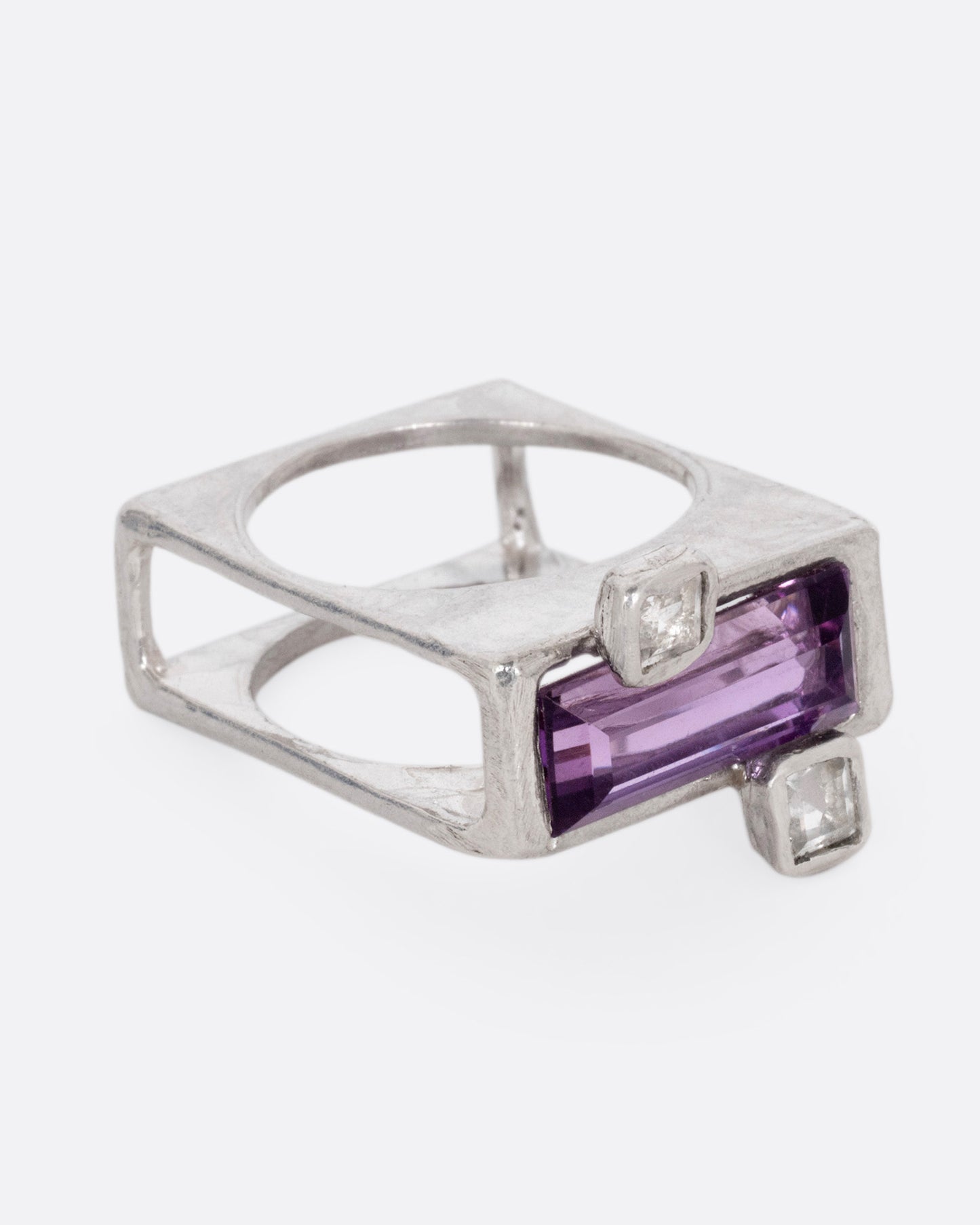 Amethyst Baguette Ring