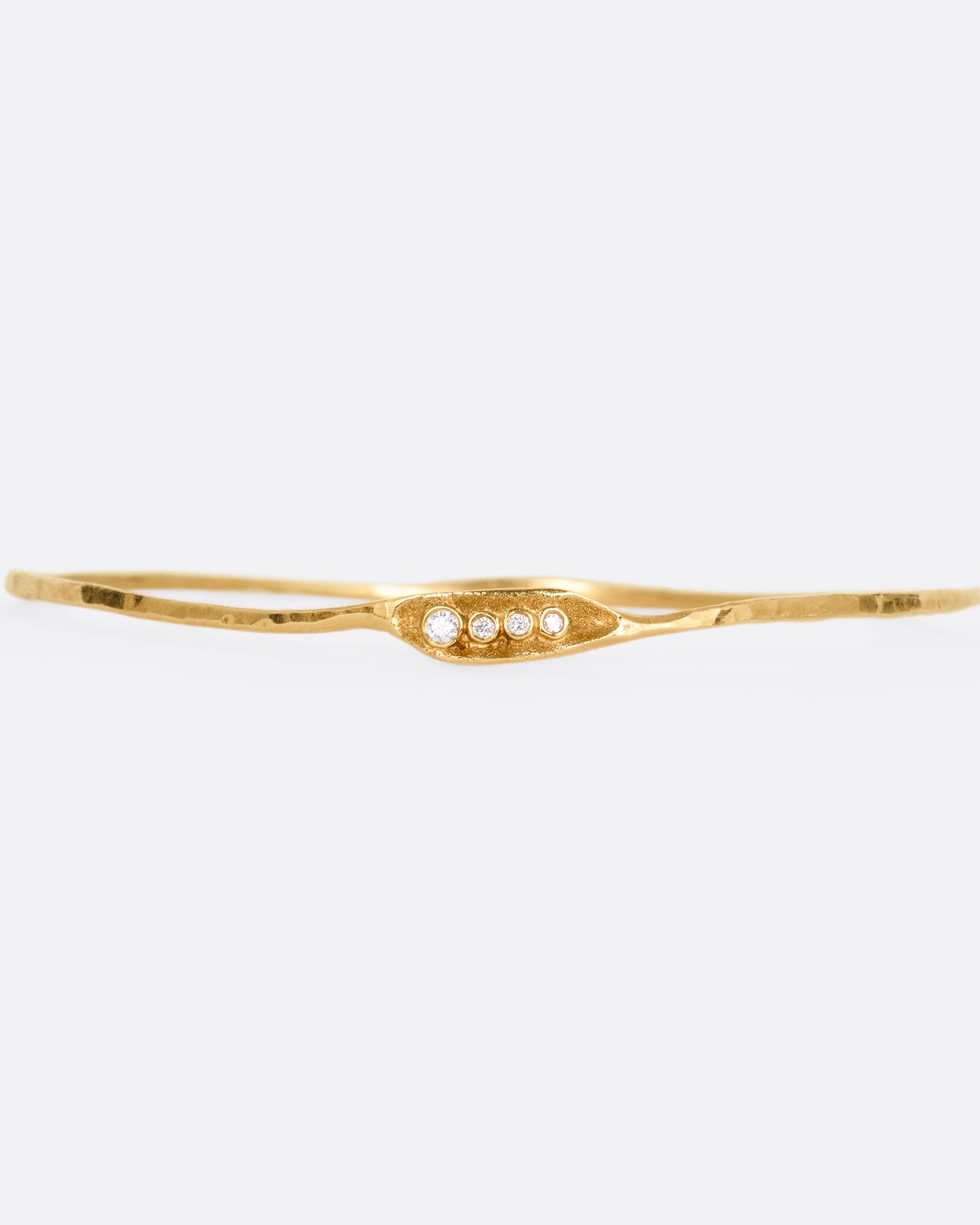 Diamond Organic Bangle Bracelet