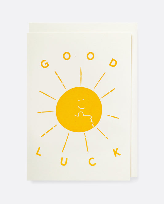Good Luck Sun Enclosure Card