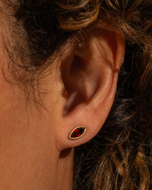 Antique Garnet Stud Earrings