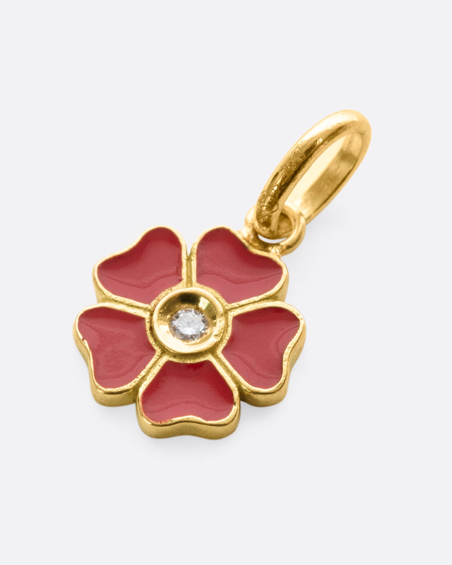 This charm stands out, but also lays flat so it's easily mixed in with your other favorite pieces.