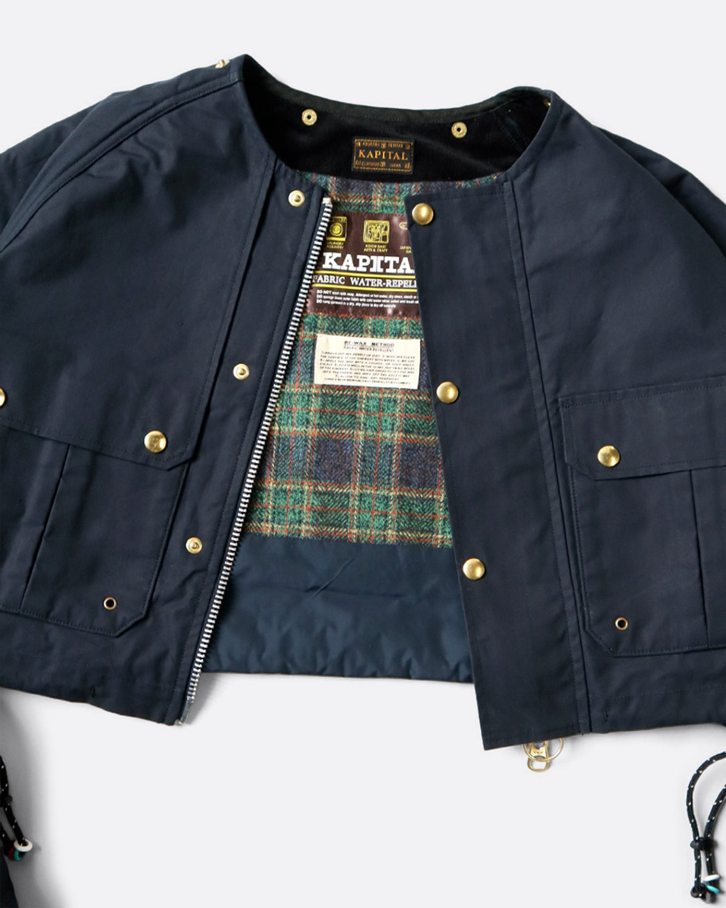 Kapital Navy Rabbit Gale Parka