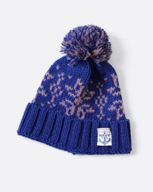 Kapital Blue Snow Knit Cap