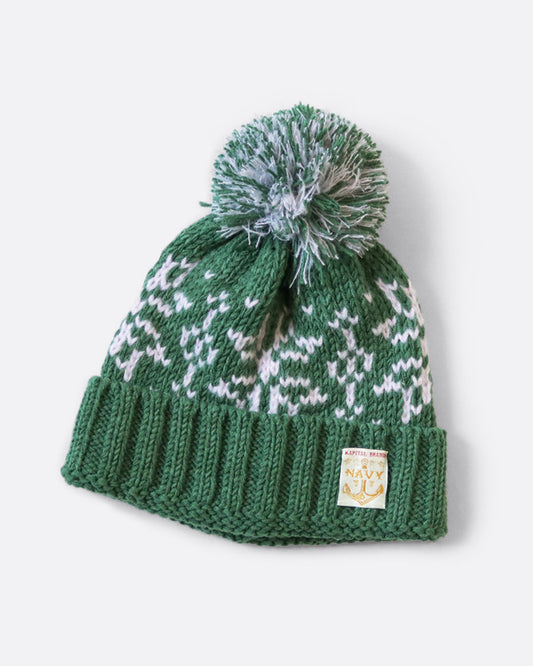Kapital Green Snow Knit Cap