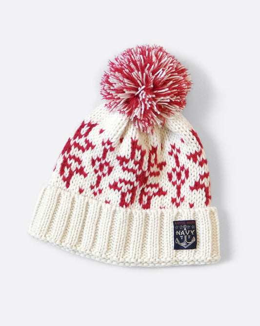Kapital White Snow Knit Cap