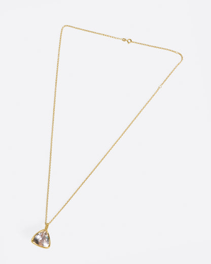 This stone pendant is nothing short of spectacular, but the added diamond accents around the setting don't hurt.