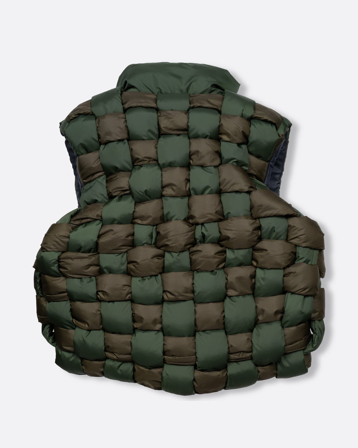 Kapital Khaki Green Keel Weaving Vest