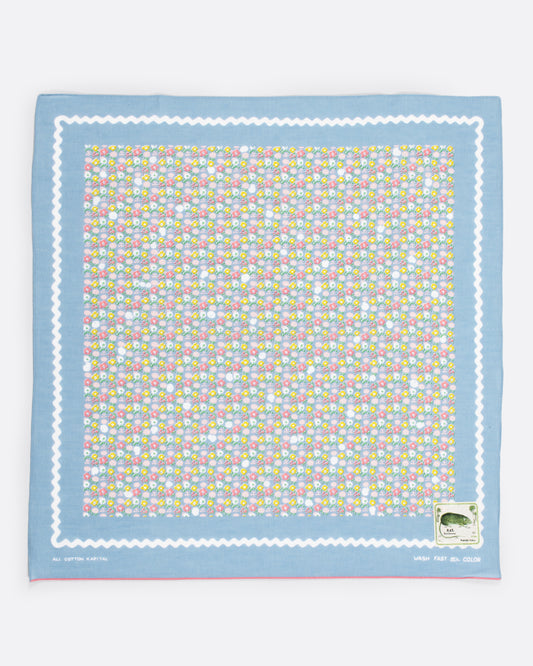 Don't let this pastel bandana fool you - there are tiny skulls hidden amongst the flowers.