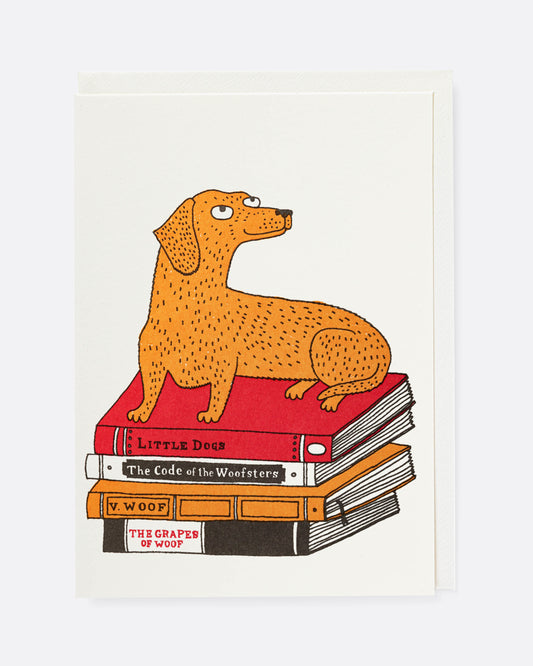 Bookshop Dog Card