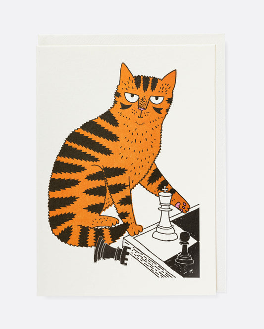 Chess Cat Card