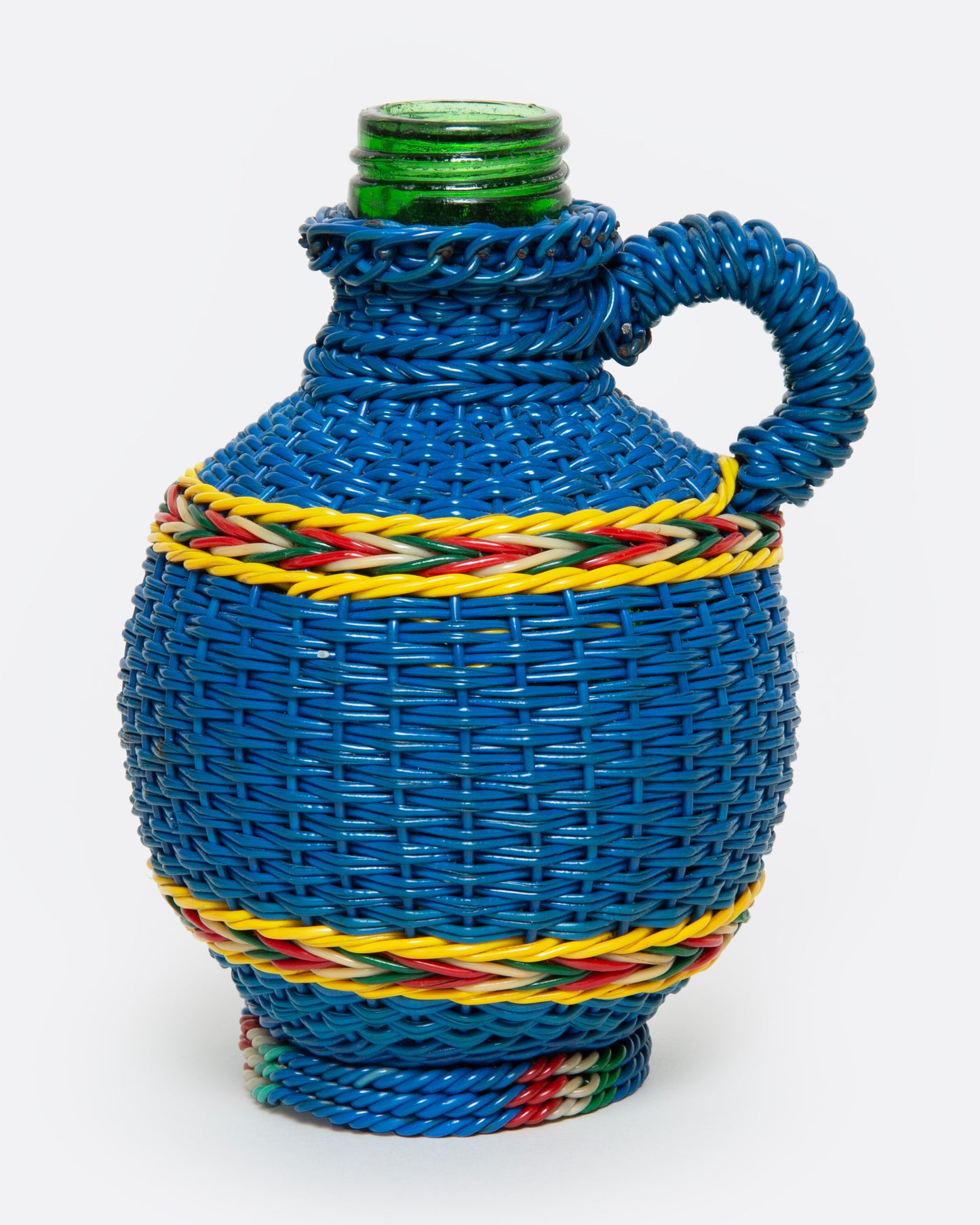 Blue and Yellow Hungarian Miner's Bottle