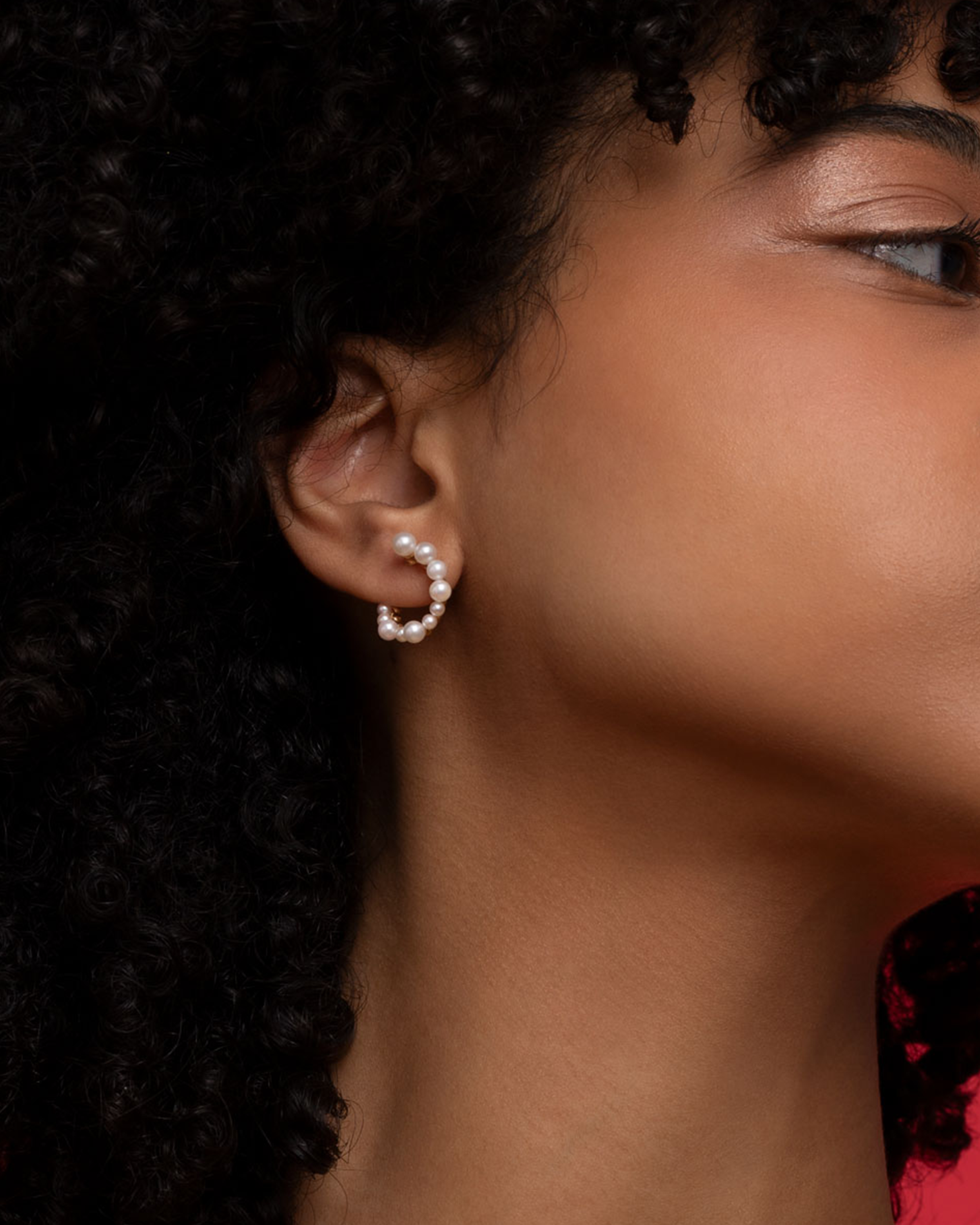 PEARL SPIRAL EARRINGS